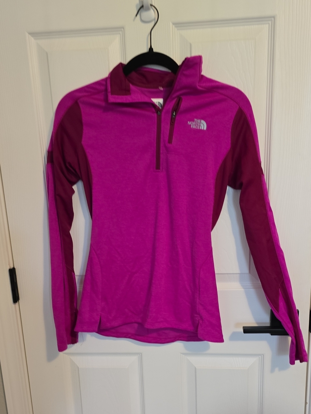 The North Face Magenta and Berry Half-Zip Pullover